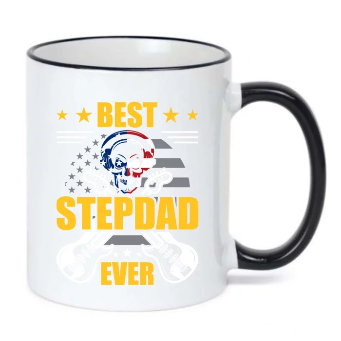 Best Stepdad Ever Guitarist Guitar Lover Stepdad Gift Black Color Changing Mug