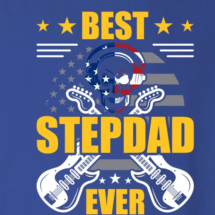 Best Stepdad Ever Guitarist Guitar Lover Stepdad Gift Toddler Long Sleeve Shirt