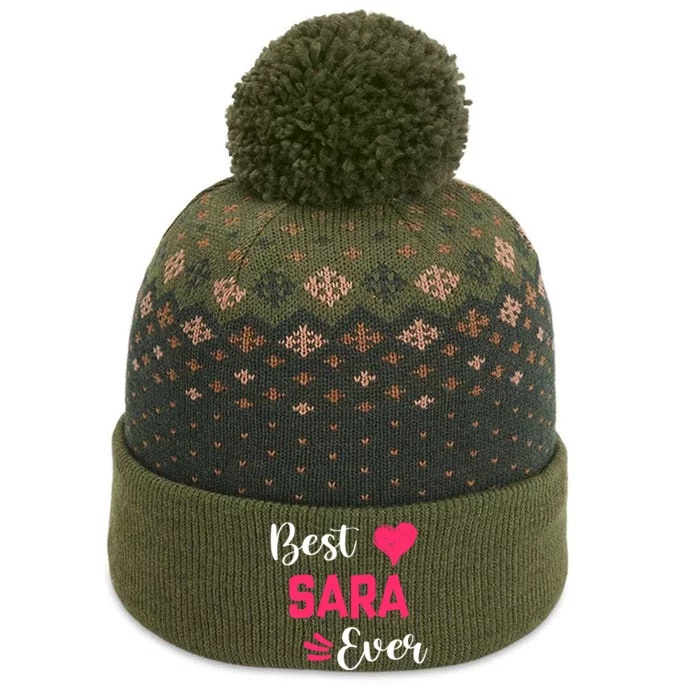 Best Sara Ever Cute Gift Sara First Name Cool Gift The Baniff Cuffed Pom Beanie