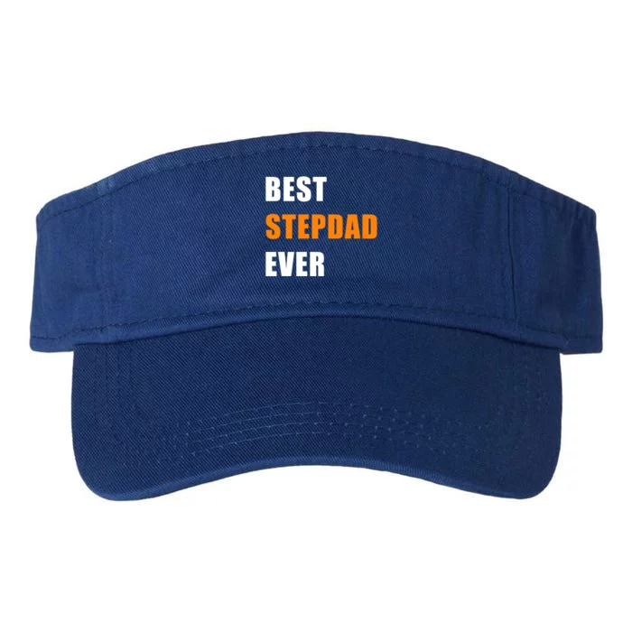 Best Stepfather Ever Family Fathers Day Bonus Dad Stepdad Gift Valucap Bio-Washed Visor