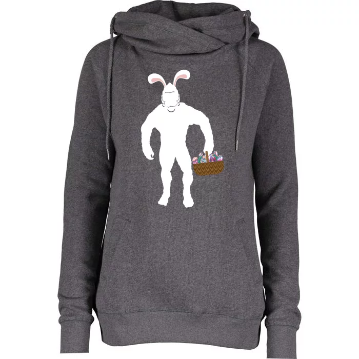 Bigfoot Sasquatch Easter Sunday Egg Hunt Eggs Hunter Gift Womens Funnel Neck Pullover Hood