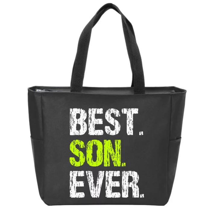 Best Son Ever Cool Family Funny Zip Tote Bag