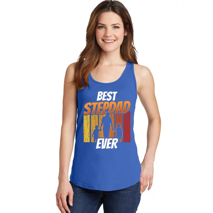 Best Stepdad Ever Sayings Stepfather Step Dad Fathers Day Gift Ladies Essential Tank