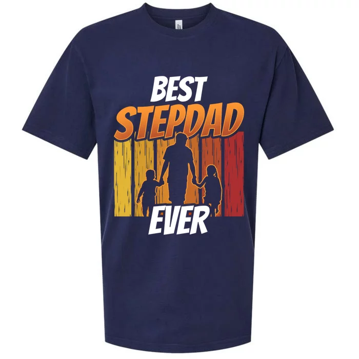 Best Stepdad Ever Sayings Stepfather Step Dad Fathers Day Gift Sueded Cloud Jersey T-Shirt