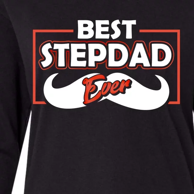 Best Stepfather Ever Stepdad Fathers Day Step Dad Sayings Meaningful Gift Womens Cotton Relaxed Long Sleeve T-Shirt