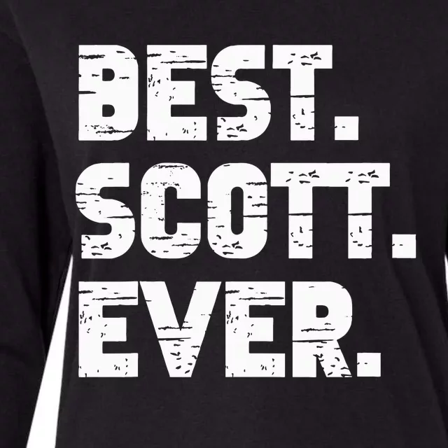 Best Scott Ever Popular Birth Names Scott Costume Womens Cotton Relaxed Long Sleeve T-Shirt