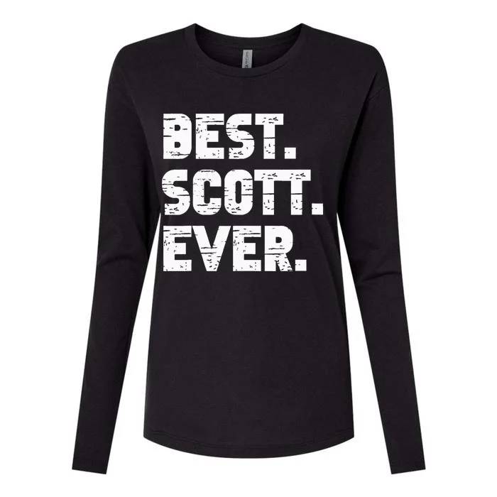 Best Scott Ever Popular Birth Names Scott Costume Womens Cotton Relaxed Long Sleeve T-Shirt