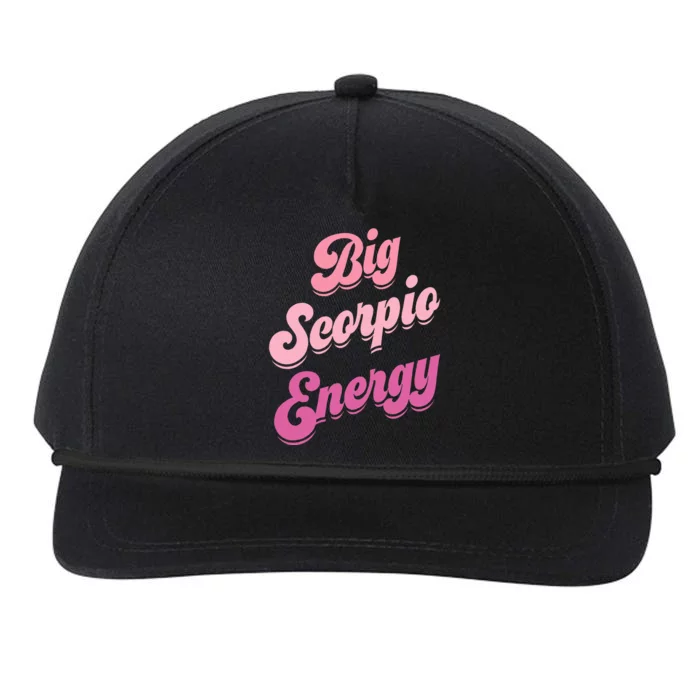 Big Scorpio Energy Scorpio Zodiac Sign Snapback Five-Panel Rope Hat