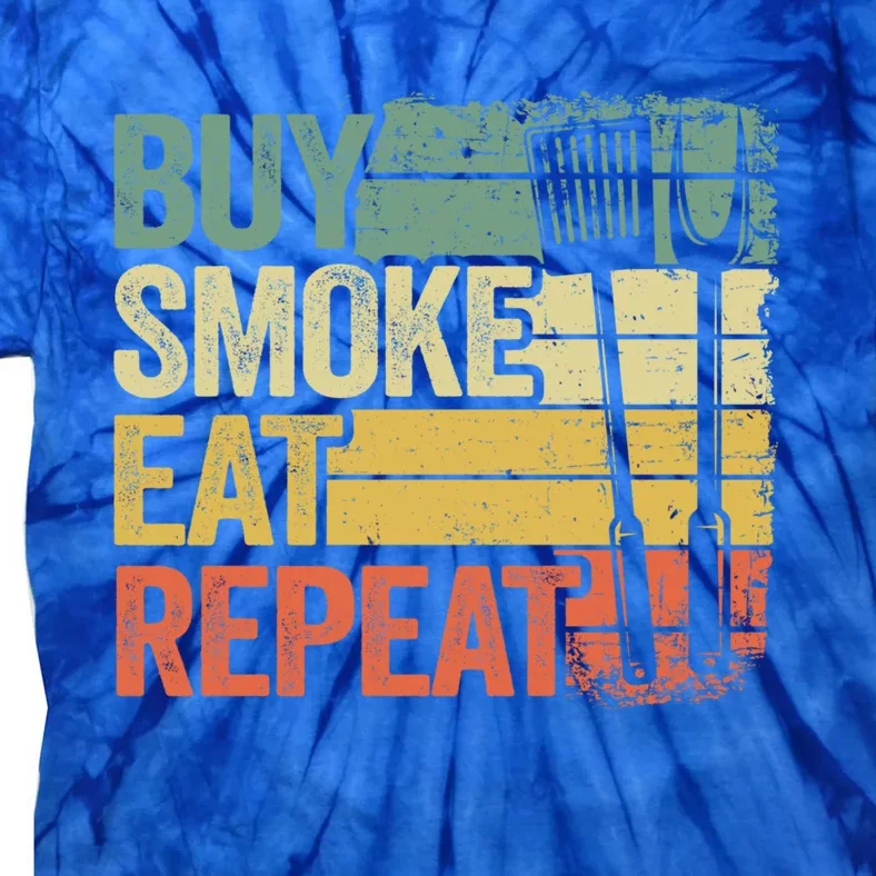 Buy Smoke Eat Repeat Barbecue Smoking Meat Bbq Pig Pork Rub Gift Tie-Dye T-Shirt