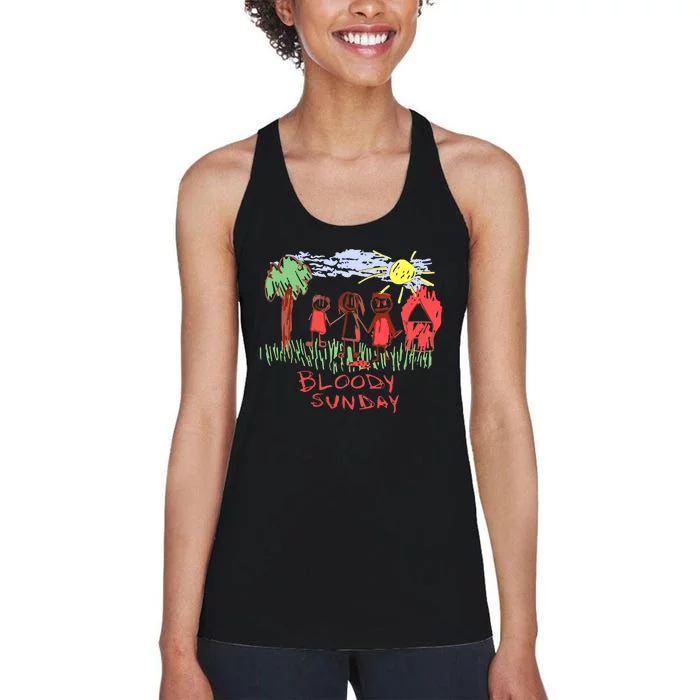 Bloody Sunday Earth Day Women's Racerback Tank