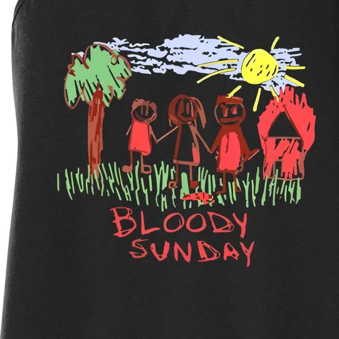 Bloody Sunday Earth Day Women's Racerback Tank