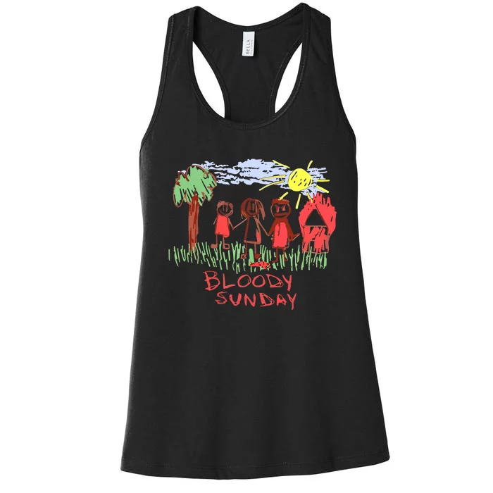 Bloody Sunday Earth Day Women's Racerback Tank