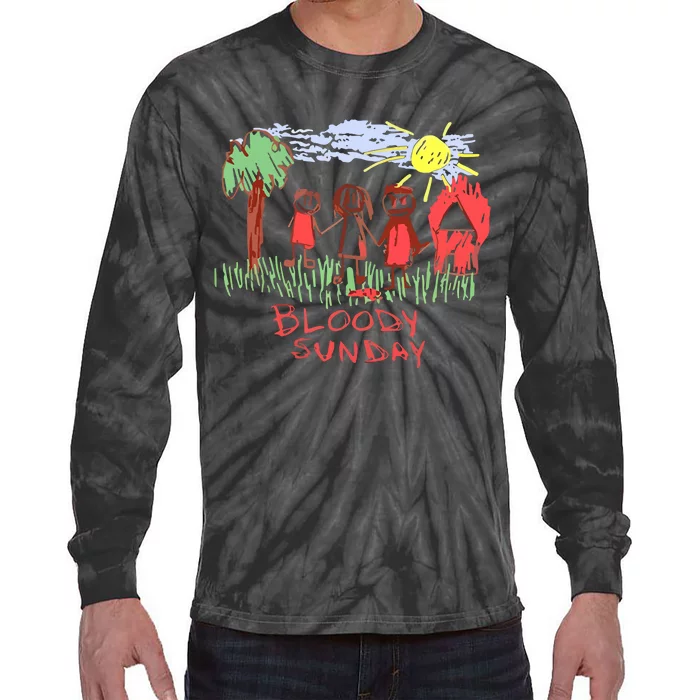 Bloody Sunday Earth Day Tie-Dye Long Sleeve Shirt