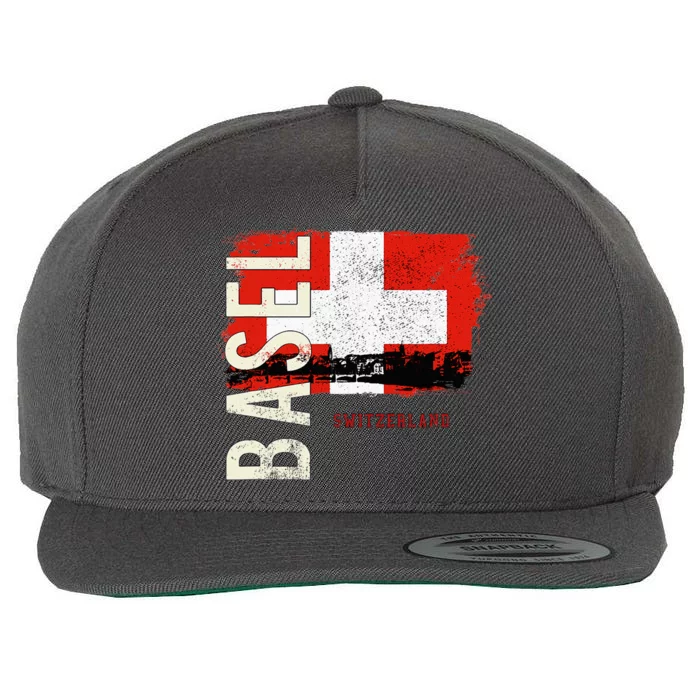 Basel Switzerland Europe Wool Snapback Cap