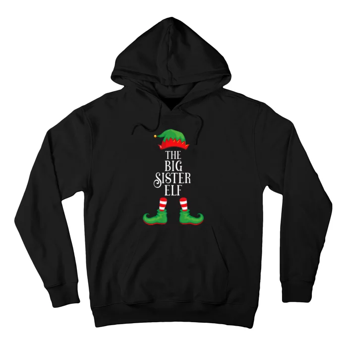 Big Sister Elf Matching Group Xmas Funny Family Christmas Hoodie