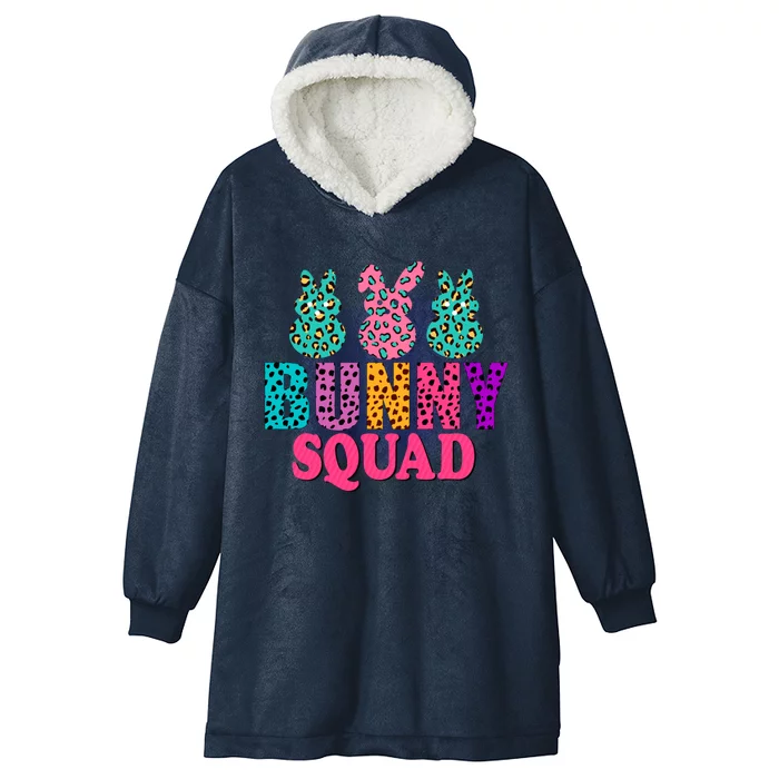 Bunny Squad Easter Bunny Design Hooded Wearable Blanket