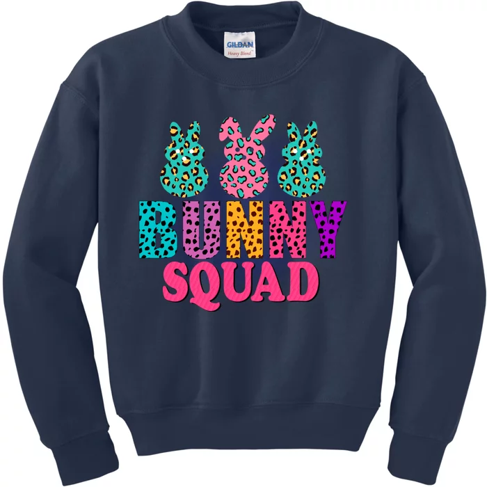 Bunny Squad Easter Bunny Design Kids Sweatshirt