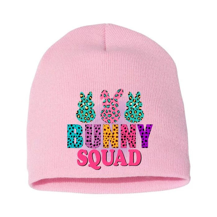 Bunny Squad Easter Bunny Design Short Acrylic Beanie