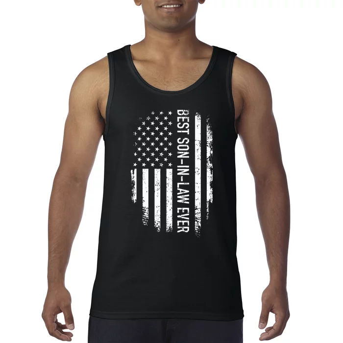 Best Soninlaw Ever Us American Vintage Flag Tank Top