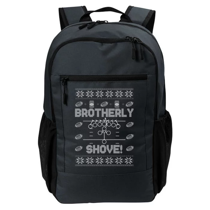 Brotherly Shove Eagles Nick Sirianni Ugly Christmas Sweater Daily Commute Backpack