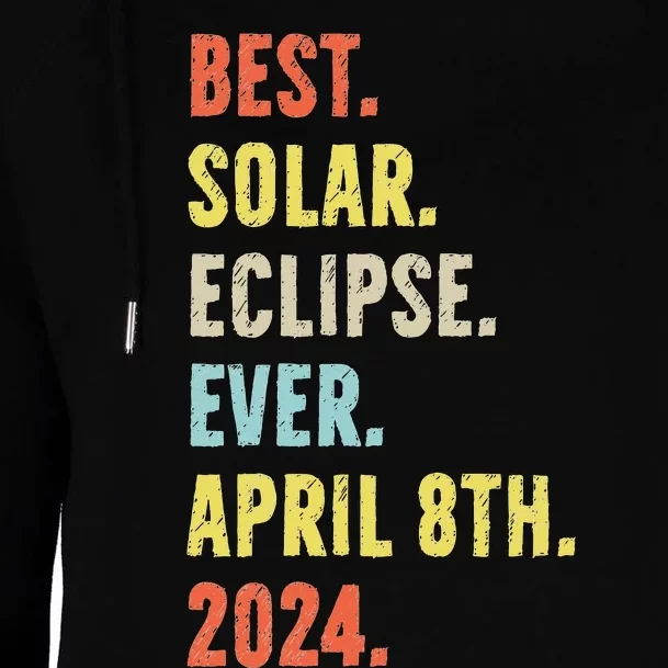 Best Solar Eclipse Ever April 8th 2024 Totality Astronomy Womens Funnel Neck Pullover Hood