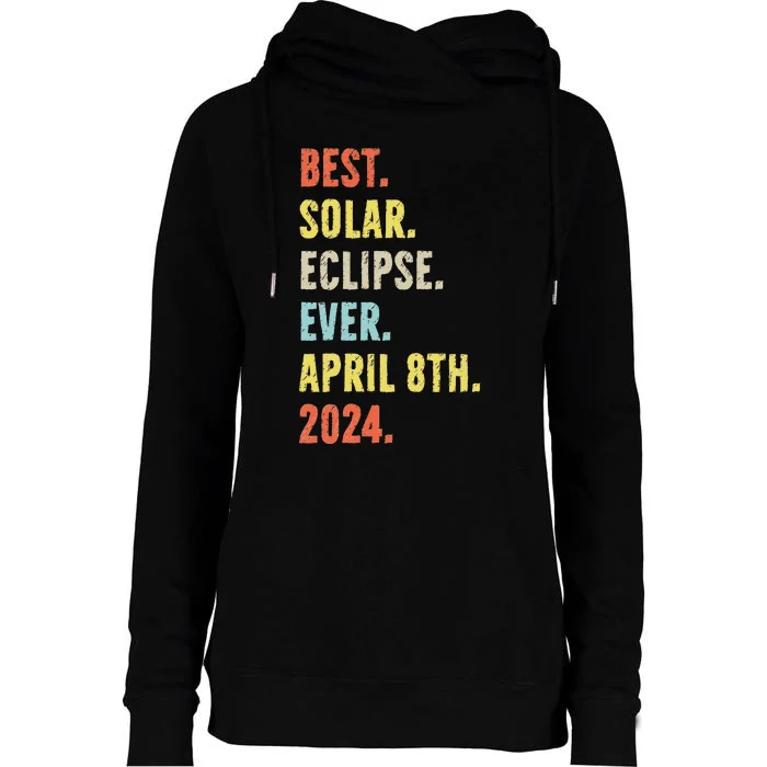 Best Solar Eclipse Ever April 8th 2024 Totality Astronomy Womens Funnel Neck Pullover Hood