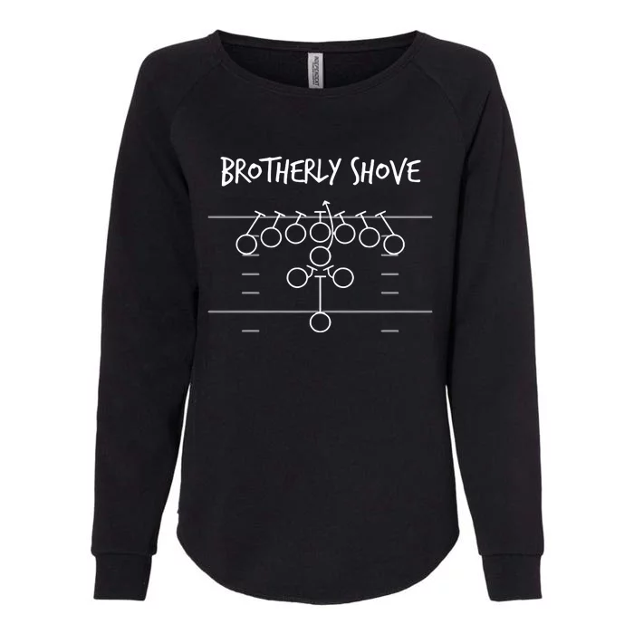 Brotherly Shove Football Mom Football Team Vintate Womens California Wash Sweatshirt