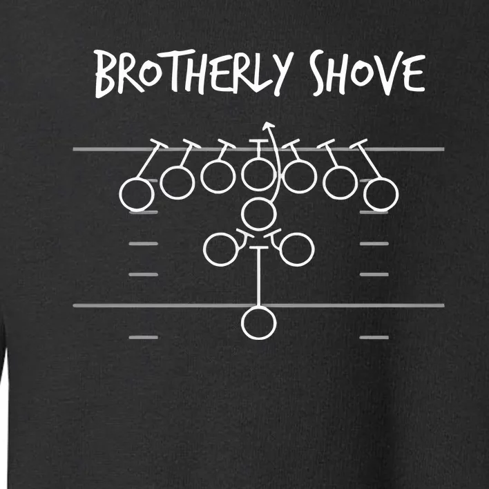 Brotherly Shove Football Mom Football Team Vintate Toddler Sweatshirt