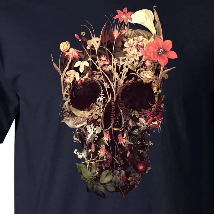 Bloom Skull Flower Tall T-Shirt