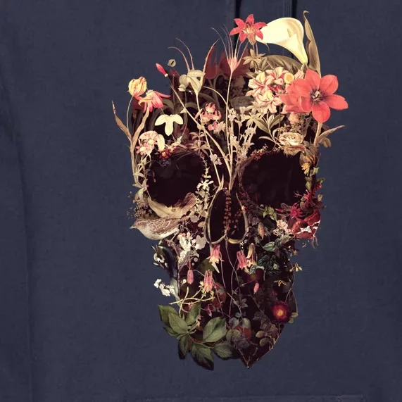 Bloom Skull Flower Premium Hoodie