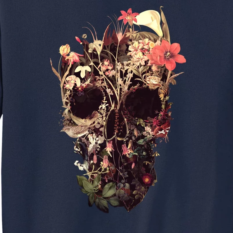 Bloom Skull Flower Tall Sweatshirt