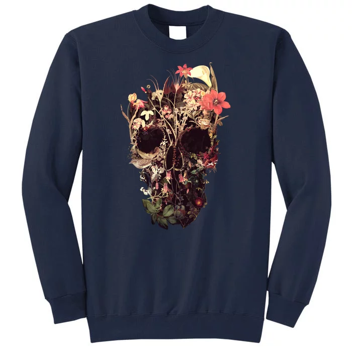 Bloom Skull Flower Tall Sweatshirt