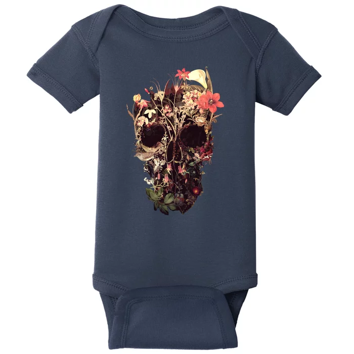 Bloom Skull Flower Baby Bodysuit