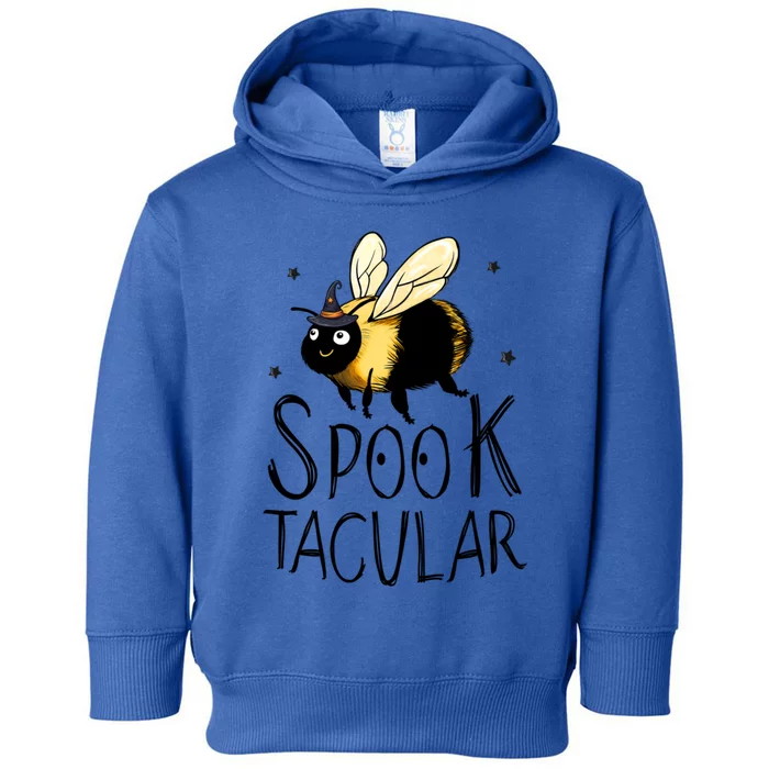 Bee Spooktacular Funny Bumble Bee Halloween Witch Gift Toddler Hoodie