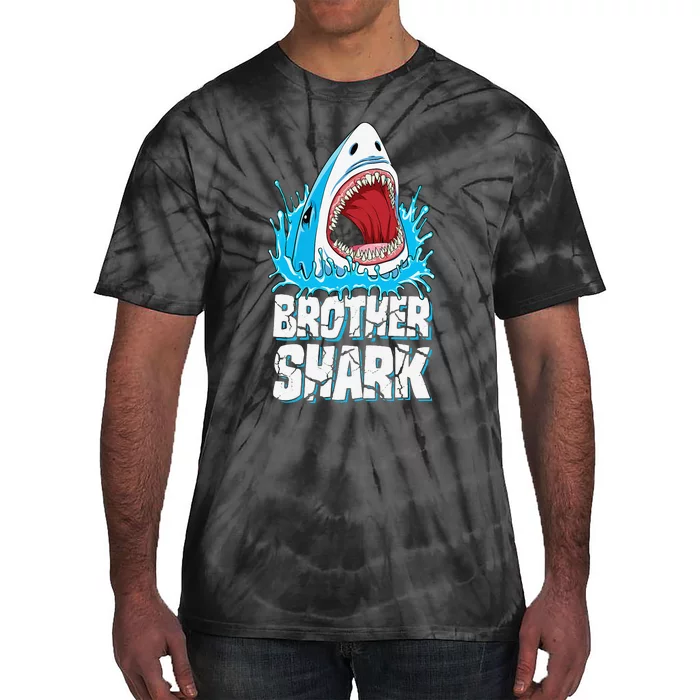 Brother Shark Family Matching Jawsome Gifts Tie-Dye T-Shirt