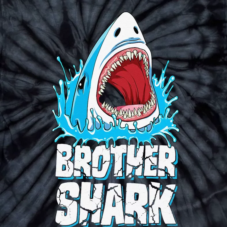 Brother Shark Family Matching Jawsome Gifts Tie-Dye T-Shirt