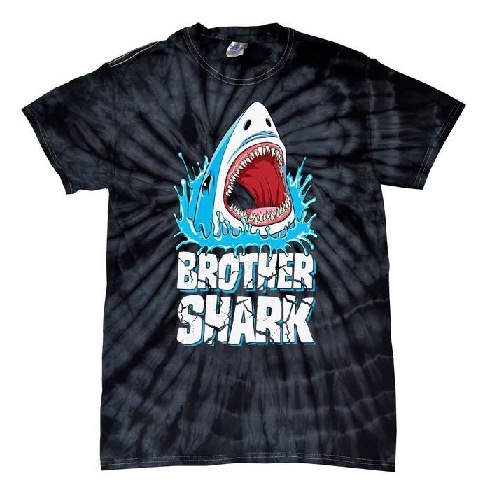 Brother Shark Family Matching Jawsome Gifts Tie-Dye T-Shirt