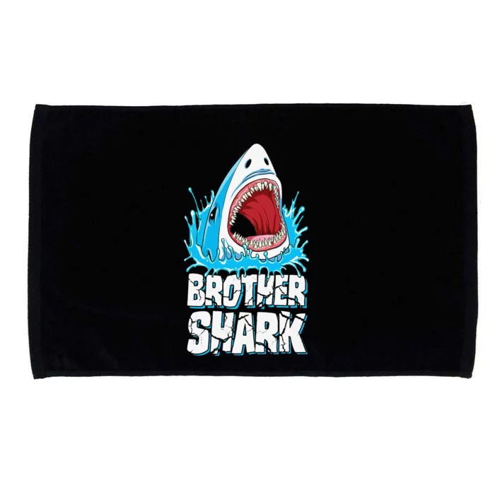 Brother Shark Family Matching Jawsome Gifts Microfiber Hand Towel