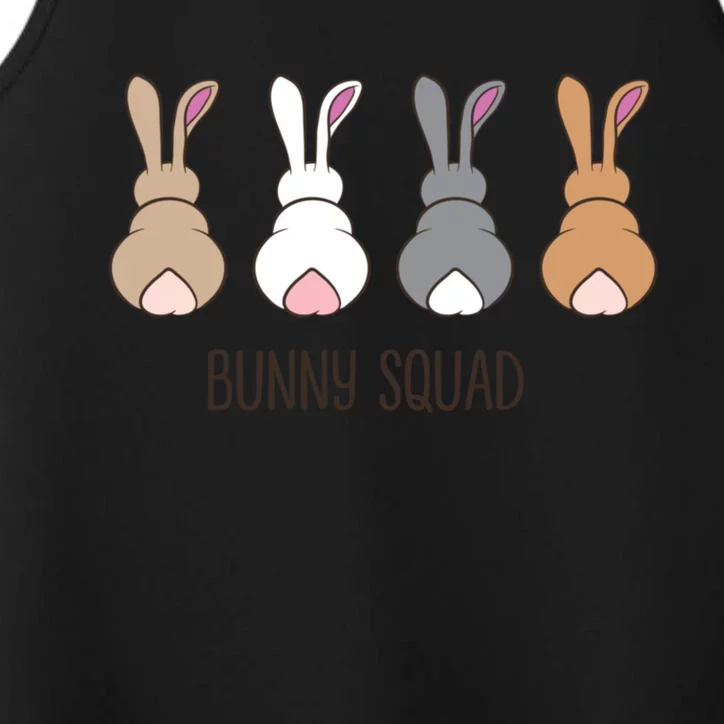 Bunny Squad Funny Rabbits Team Gift Performance Tank