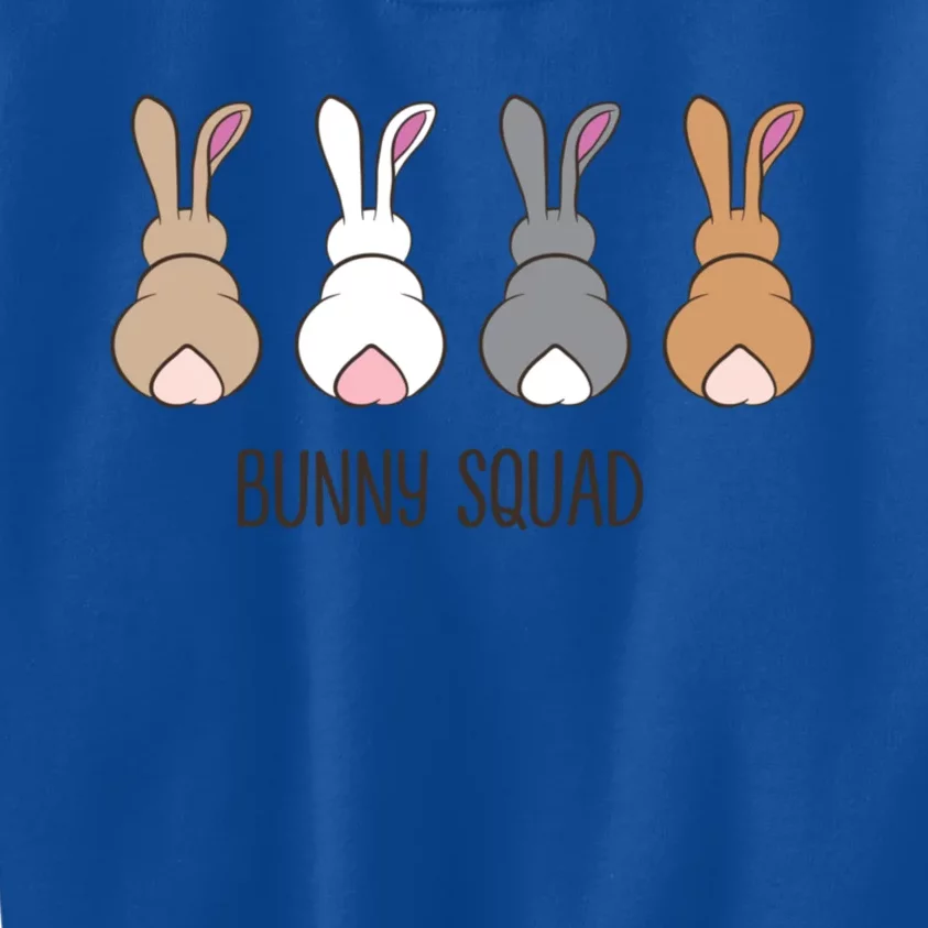 Bunny Squad Funny Rabbits Team Gift Kids Sweatshirt