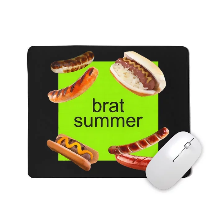 Brat Summer Funny Hot Dog Bratwurst Summer Mousepad