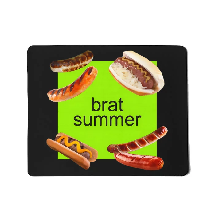 Brat Summer Funny Hot Dog Bratwurst Summer Mousepad