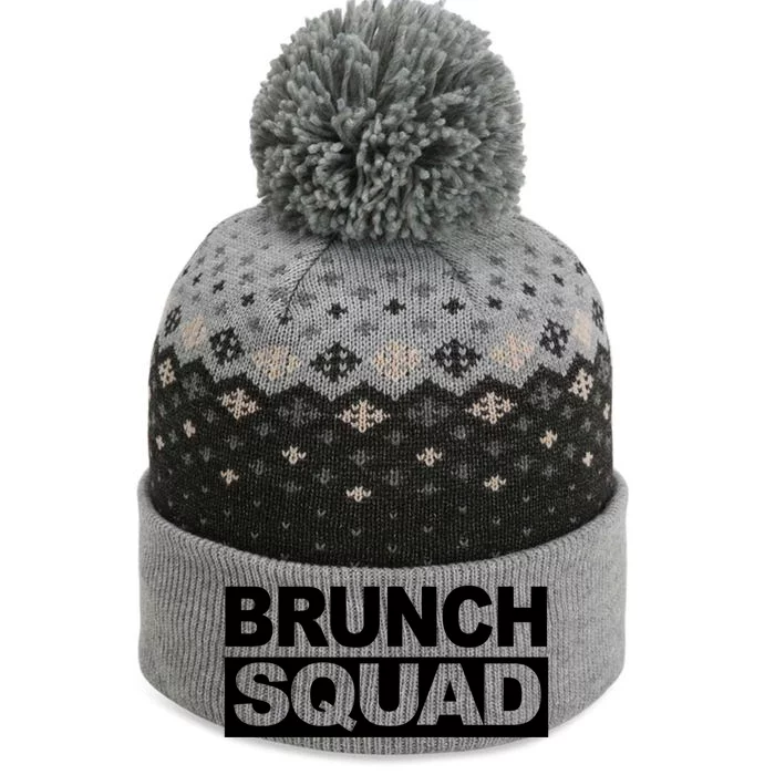 Brunch Squad Funny Matching Group Brunch Squad Gift The Baniff Cuffed Pom Beanie