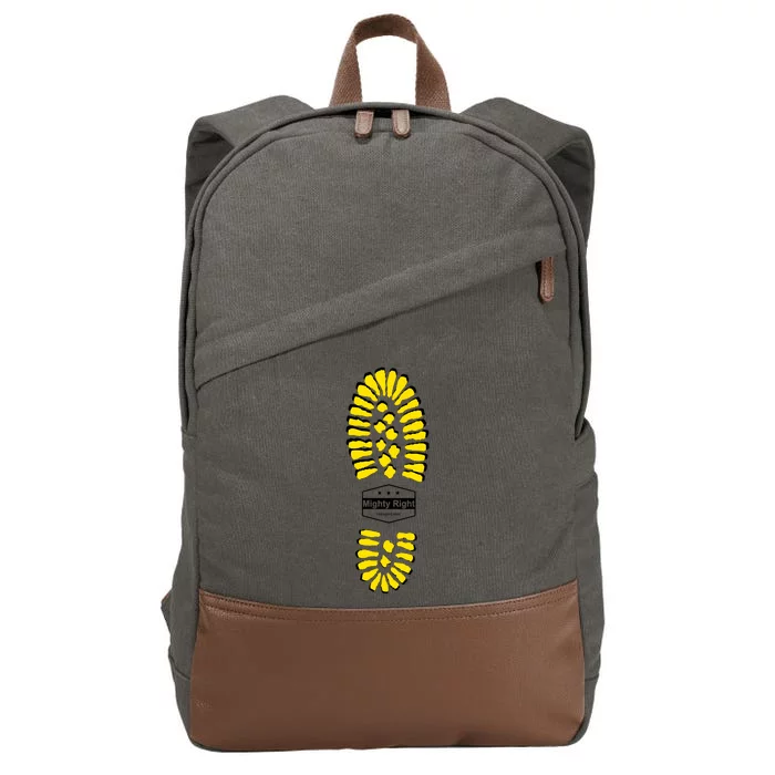 Boot Sole Cotton Canvas Backpack