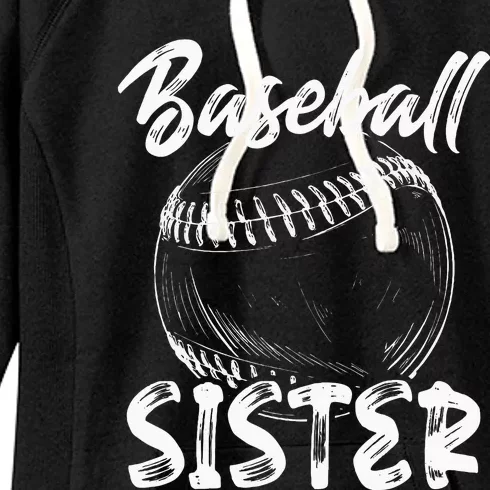 Baseball Sister For Women Family Matching Players Team Women's Fleece Hoodie