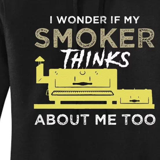 BBQ Smoker Funny Smoking Meat Grilling BBQing Women's Pullover Hoodie