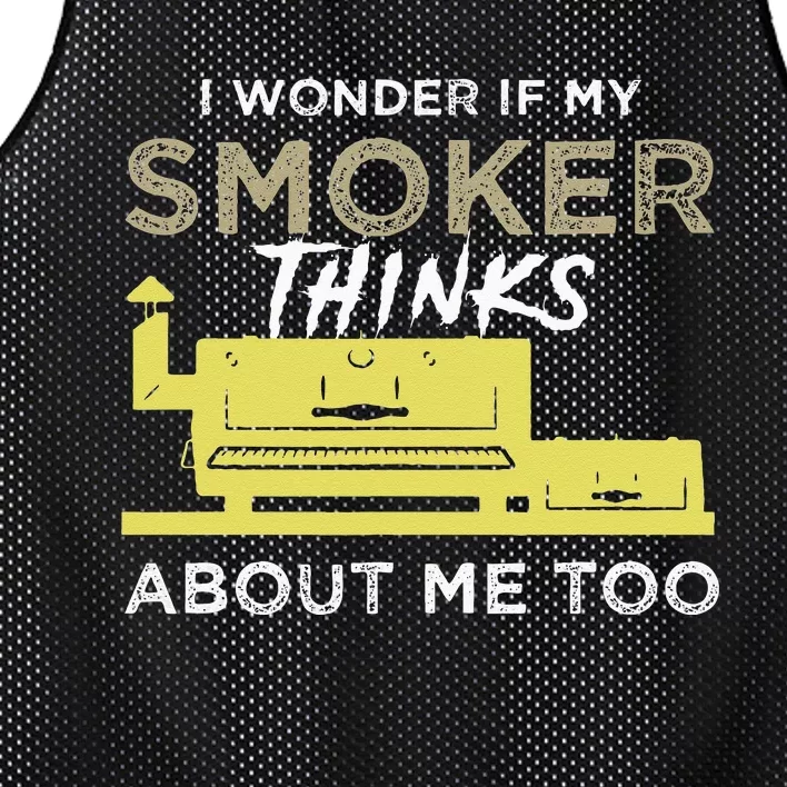 BBQ Smoker Funny Smoking Meat Grilling BBQing Mesh Reversible Basketball Jersey Tank