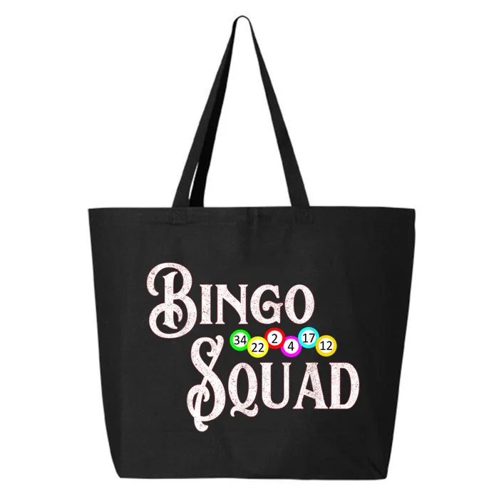 Bingo Squad Funny Bingo Lover 25L Jumbo Tote