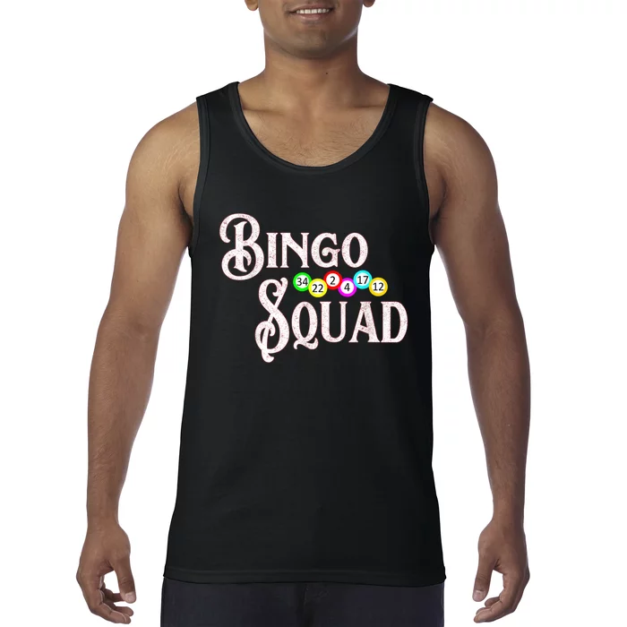 Bingo Squad Funny Bingo Lover Tank Top