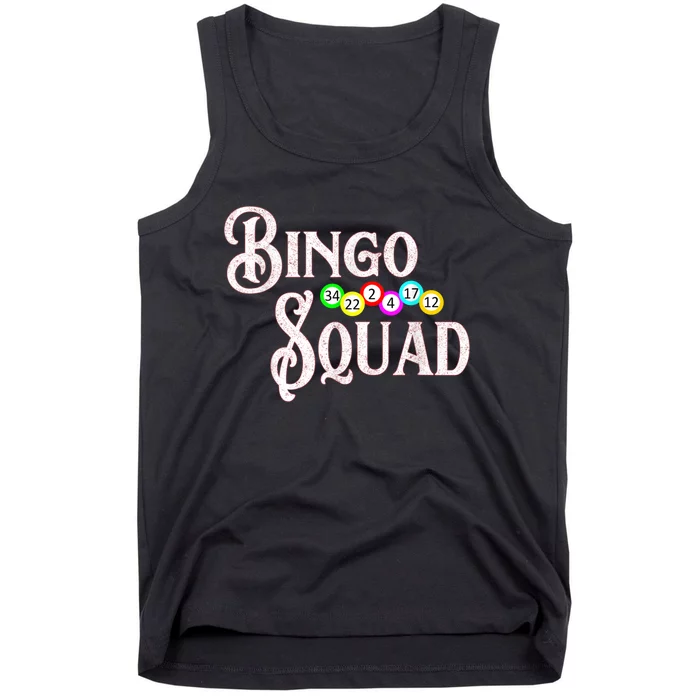 Bingo Squad Funny Bingo Lover Tank Top